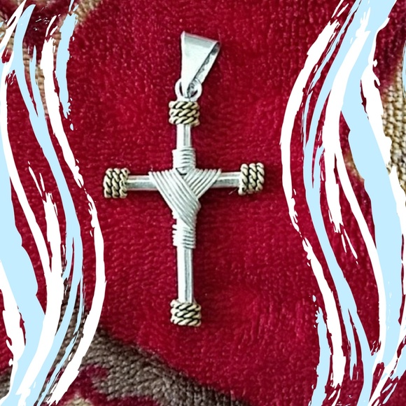 Jewelry - Sterling Silver (925) & Brass Cross NWOT